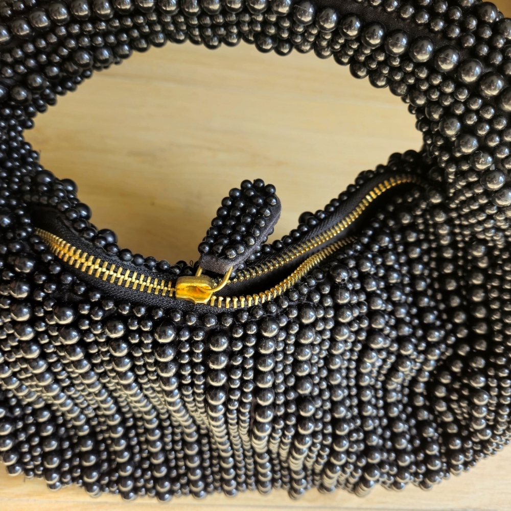 Maeve Black Beaded handbag Anthropologie